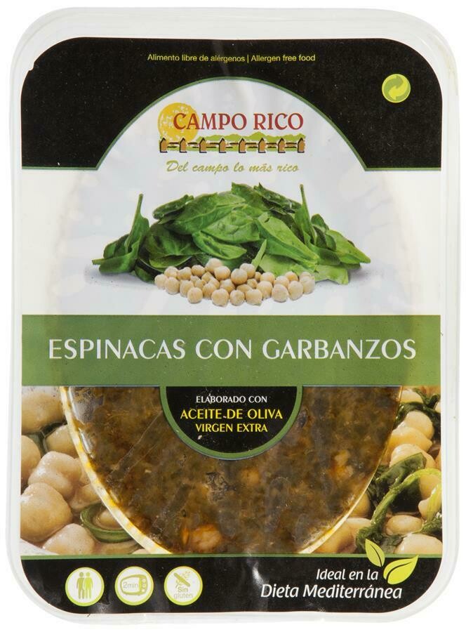 Espinacas con garbanzos CAMPO RICO.