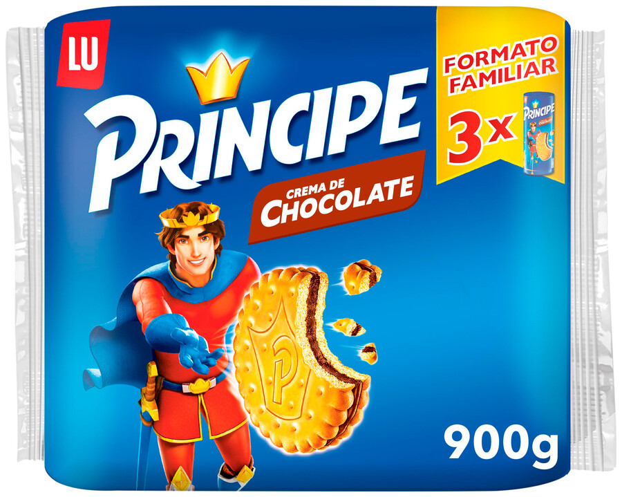 Galletas PRÍNCIPE rellenas de chocolate 900 g.