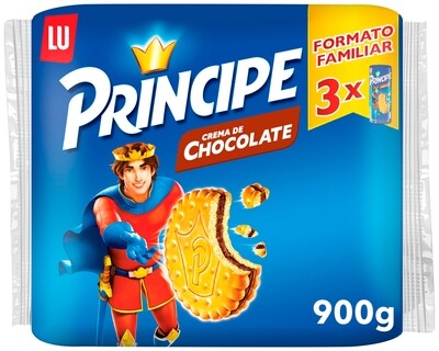 Galletas PRÍNCIPE rellenas de chocolate 900 g.
