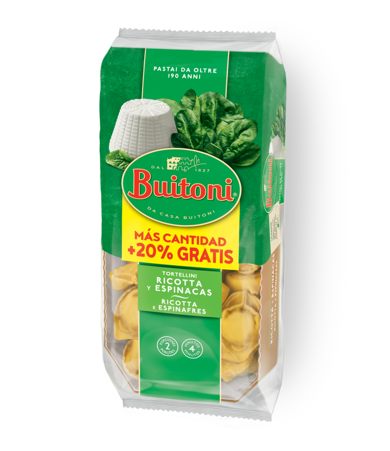 Tortellini de ricotta y espinacas BUITONI.