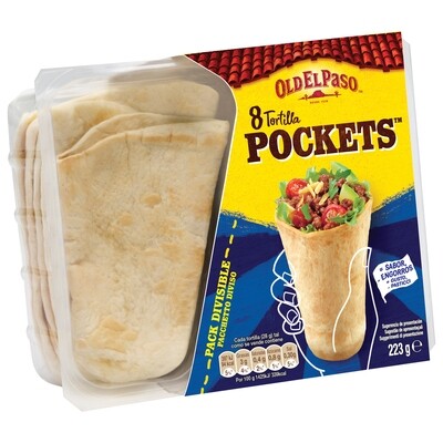 8 Tortillas pockets OLD EL PASO 223g.