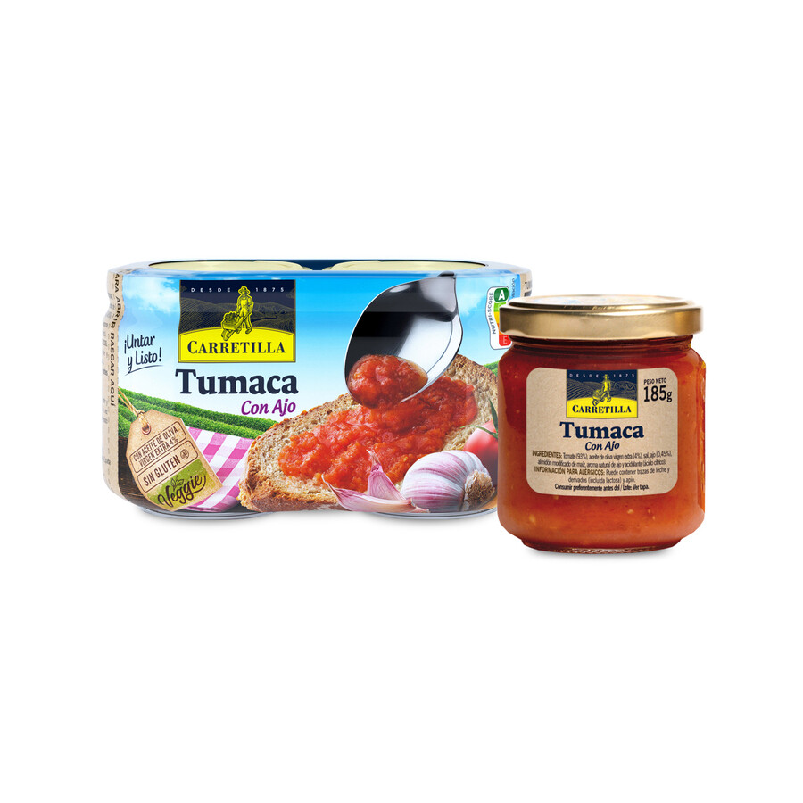 Tumaca con ajo de CARRETILLA (pack 2)