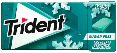 Chicles TRIDENT extreme menthol