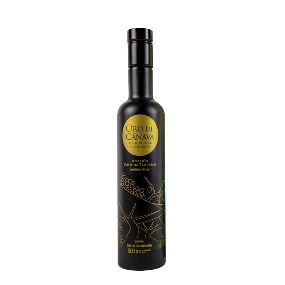 Aceite de oliva picual virgen extra de selección temprana ORO DE CÁNAVA.
