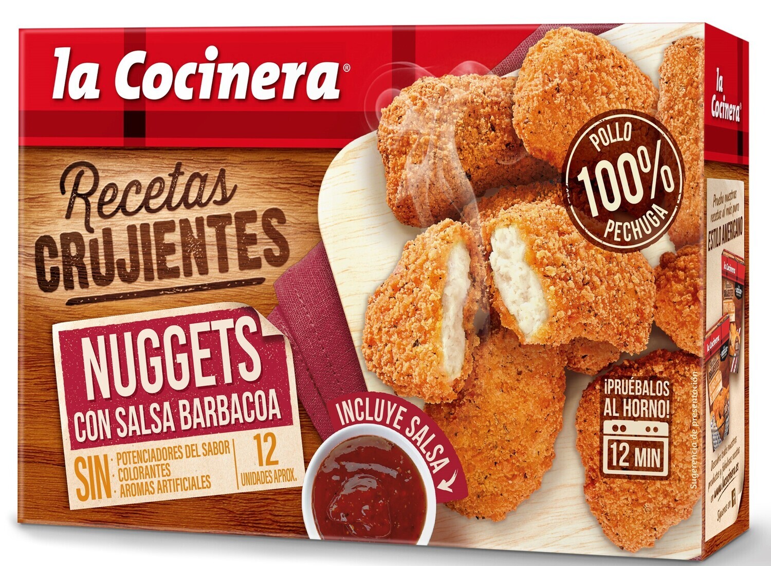 Nuggets con salsa barbacoa LA COCINERA 12 uds.
