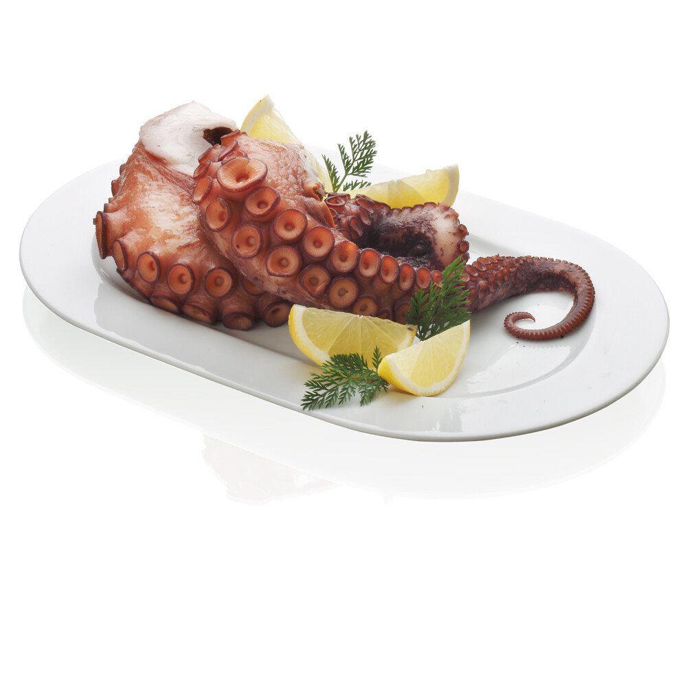Patas de pulpo cocido.