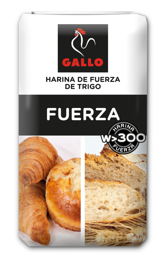 Harina de fuerza de trigo GALLO.