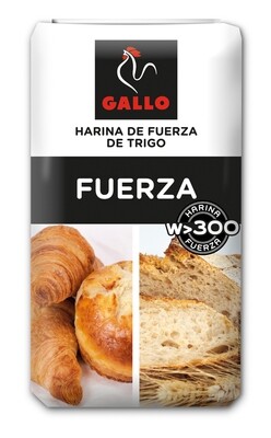 Harina de fuerza de trigo GALLO.