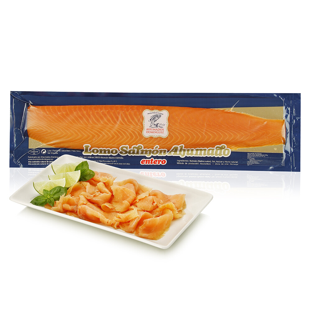 Lomos de salmón ahumado DOMÍNGUEZ.
