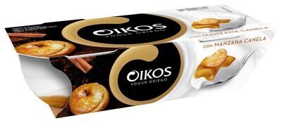 Yogur griego con manzana y canela OIKOS de DANONE.