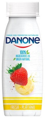DANONE para beber fresa-plátano 245 g.