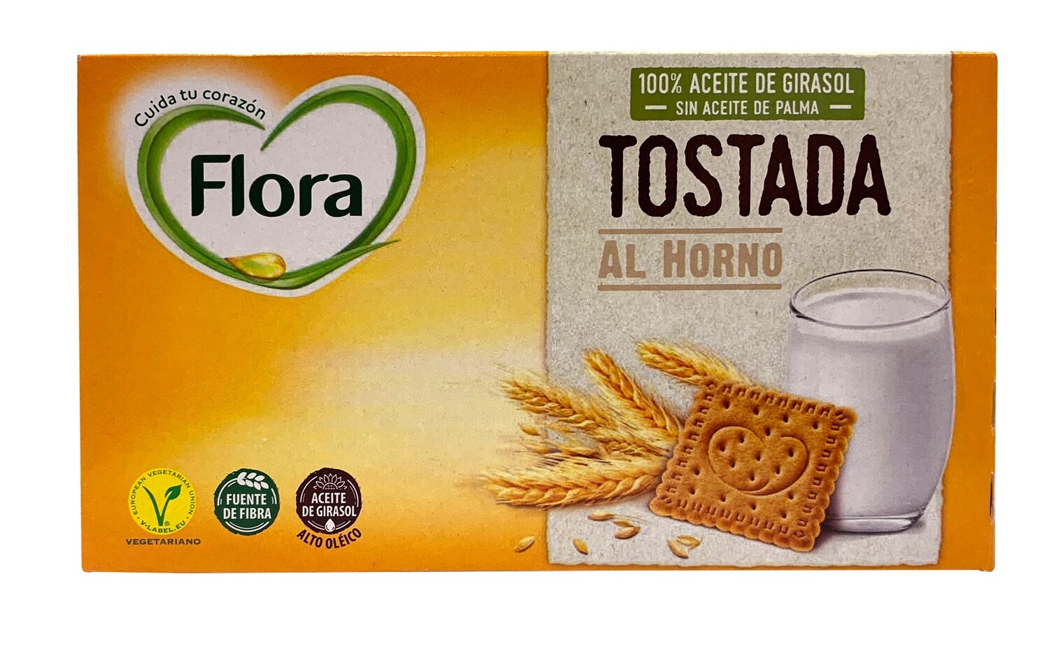 Galleta tostada al horno FLORA (450 g).