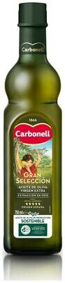 Aceite de oliva virgen extra gran selección vidrio CARBONELL 750 ml.