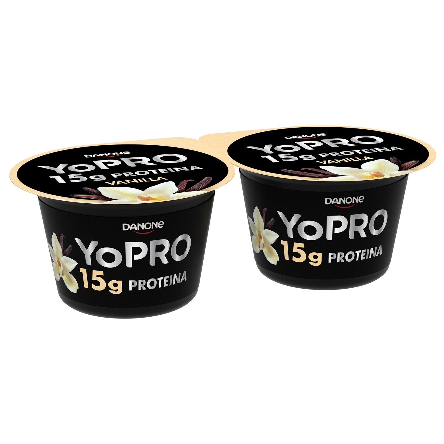 Yogur YOPRO vainilla 0% DANONE pack 2x160 g.