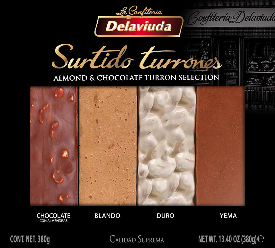 Selección de turrones DELAVIUDA 380 g.