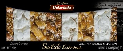 Surtido de turrones selección DELAVIUDA 200 g.