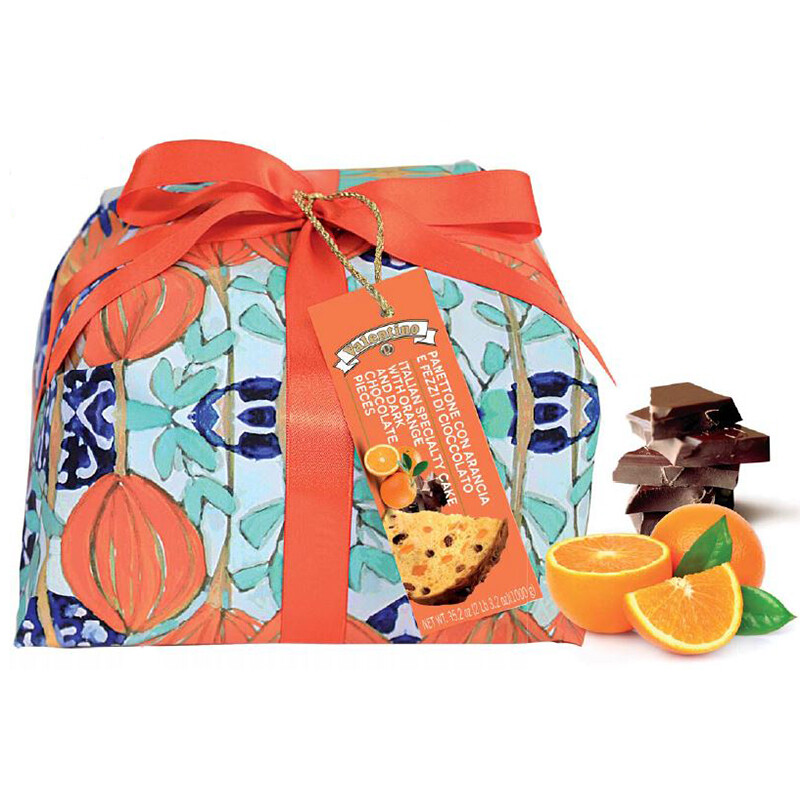 Panettone con naranja y chocolate VALENTINO 1 kg.