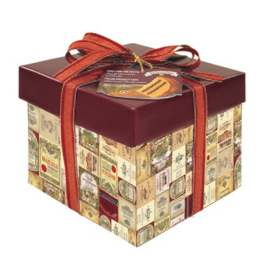Panettone con uvas pasas con crema al vino Merlot VALENTINO 1 kg.