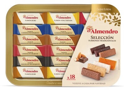 Selección turrones tradicionales EL ALMENDRO 400 g.