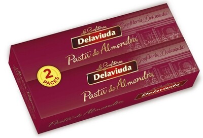 Pasta de almendra DELAVIUDA 2x200 g.