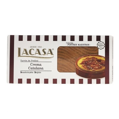 Turrón de crema catalana LACASA  225 g.