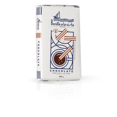 Chocolate familiar a la taza BONILLA A LA VISTA, tableta de 500 g.