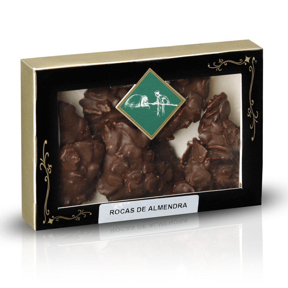Rocas de chocolate y almendras LA ANTIGUA DE LEÓN 130 g.