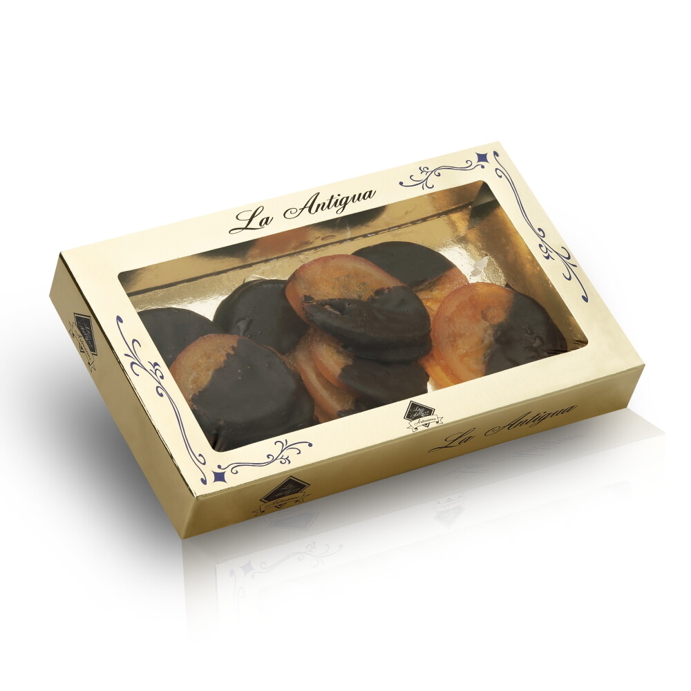 Discos de naranja glaseada y chocolate LA ANTIGUA DE LEÓN