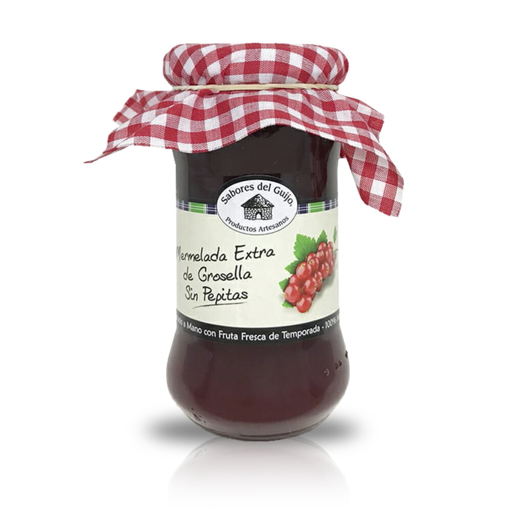 Mermelada extra artesana de grosella sin pepitas SABORES DEL GUIJO.