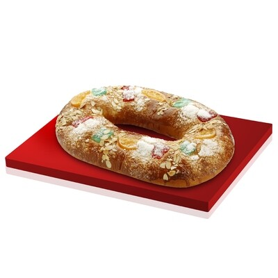 Roscón de reyes de 1 kg sin relleno Monte Pinos.