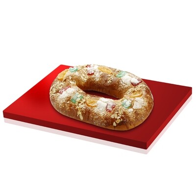 Roscón de reyes de 1/2 kg sin relleno Monte Pinos.