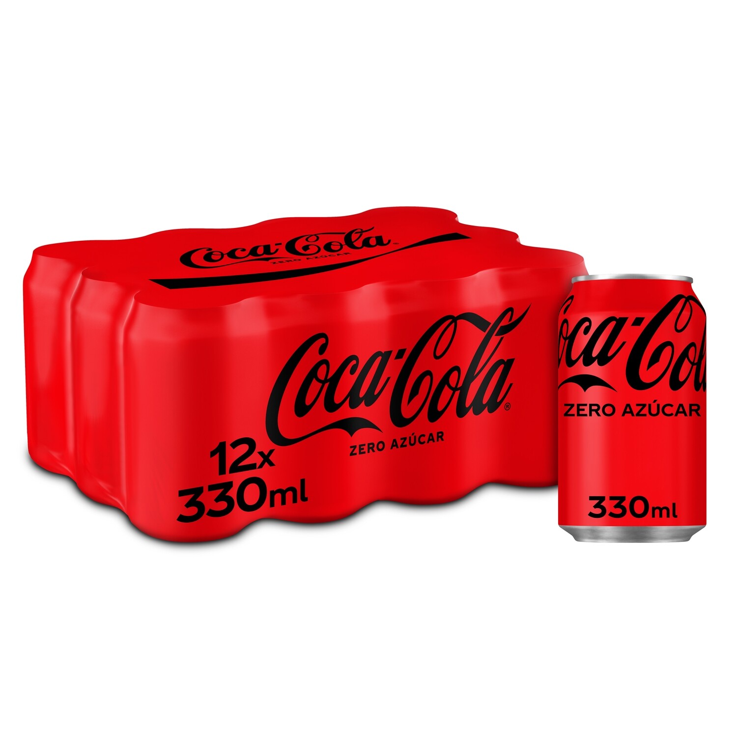 COCA COLA zero en lata (pack 12).