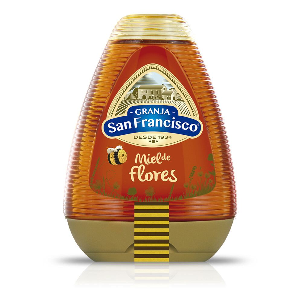 Miel milflores de GRANJA SAN FRANCISCO, bote de 425 g.