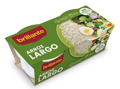 Arroz largo BRILLANTE 2X125 gr.
