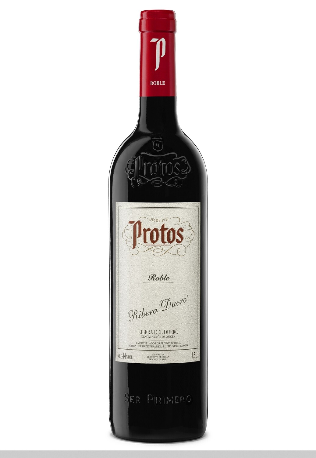 Vino tinto tempranillo PROTOS ROBLE D.O. Ribera del Duero 1,5 l.