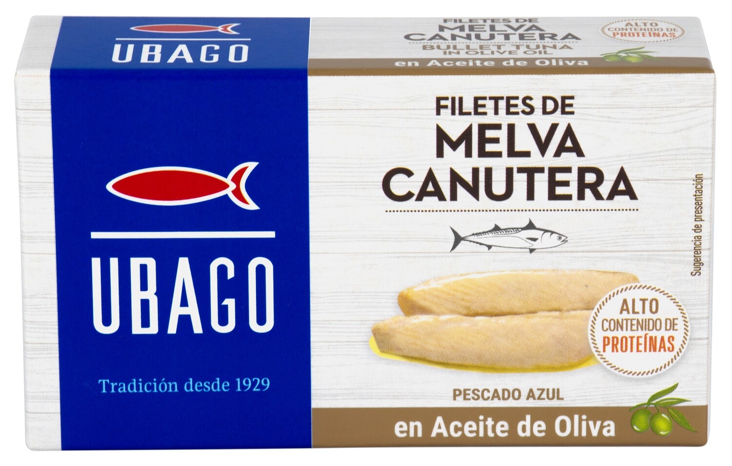 Filetes de melva canuetera en aceite de oliva UBAGO