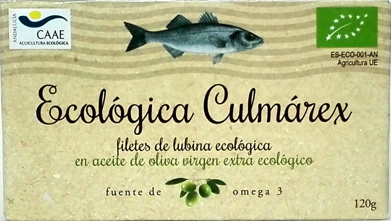 Filetes de lubina ecológica CULMAREX 125 g.