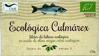 Filetes de lubina ecológica CULMAREX 125 g.