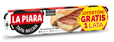 Paté tapa negra LA PIARA 75 gr + 1 lata