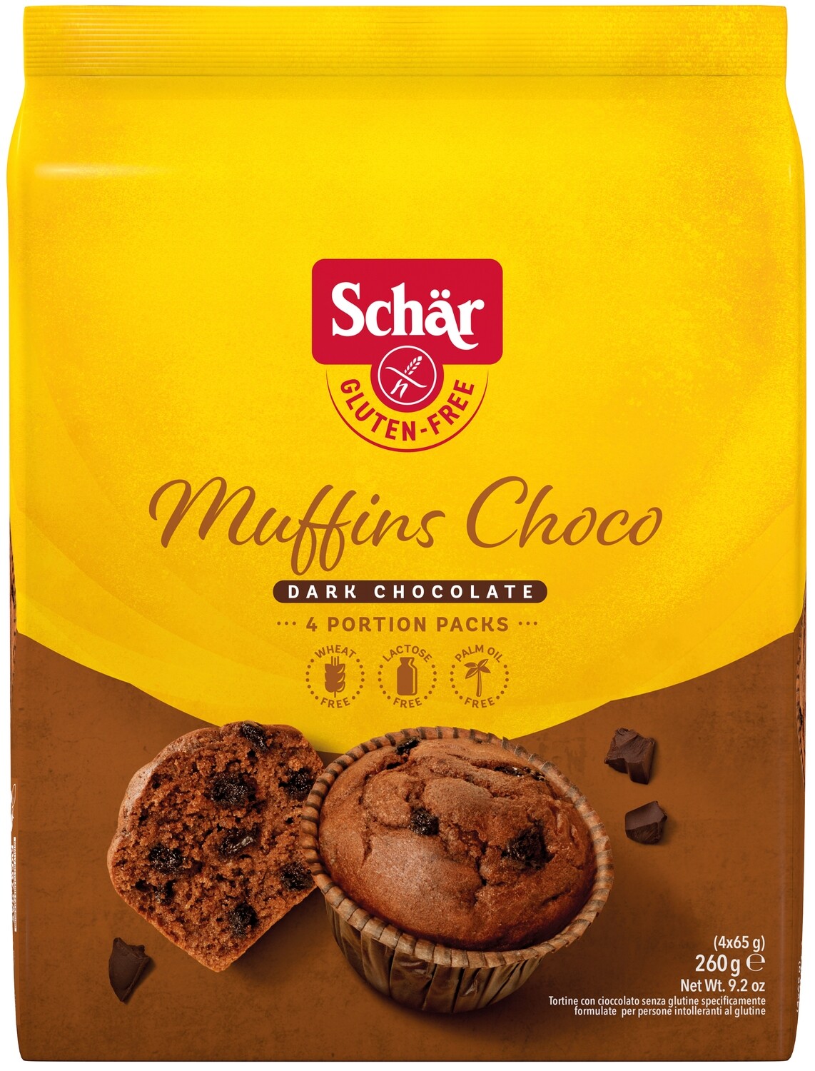 Muffins choco sin gluten SCHÄR 260 gr.