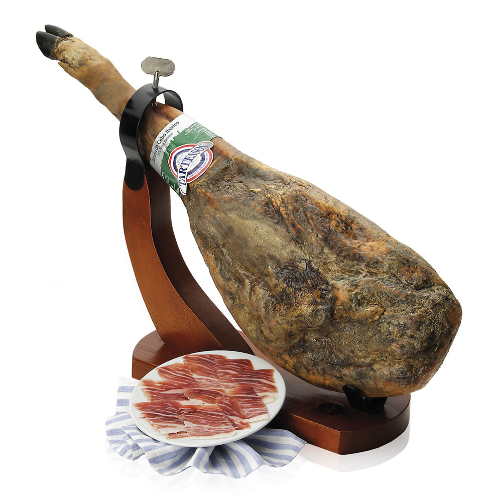 Jamón ibérico de cebo TARTESSOS de Cumbres Mayores, Huelva (por piezas enteras, precio por kilo)