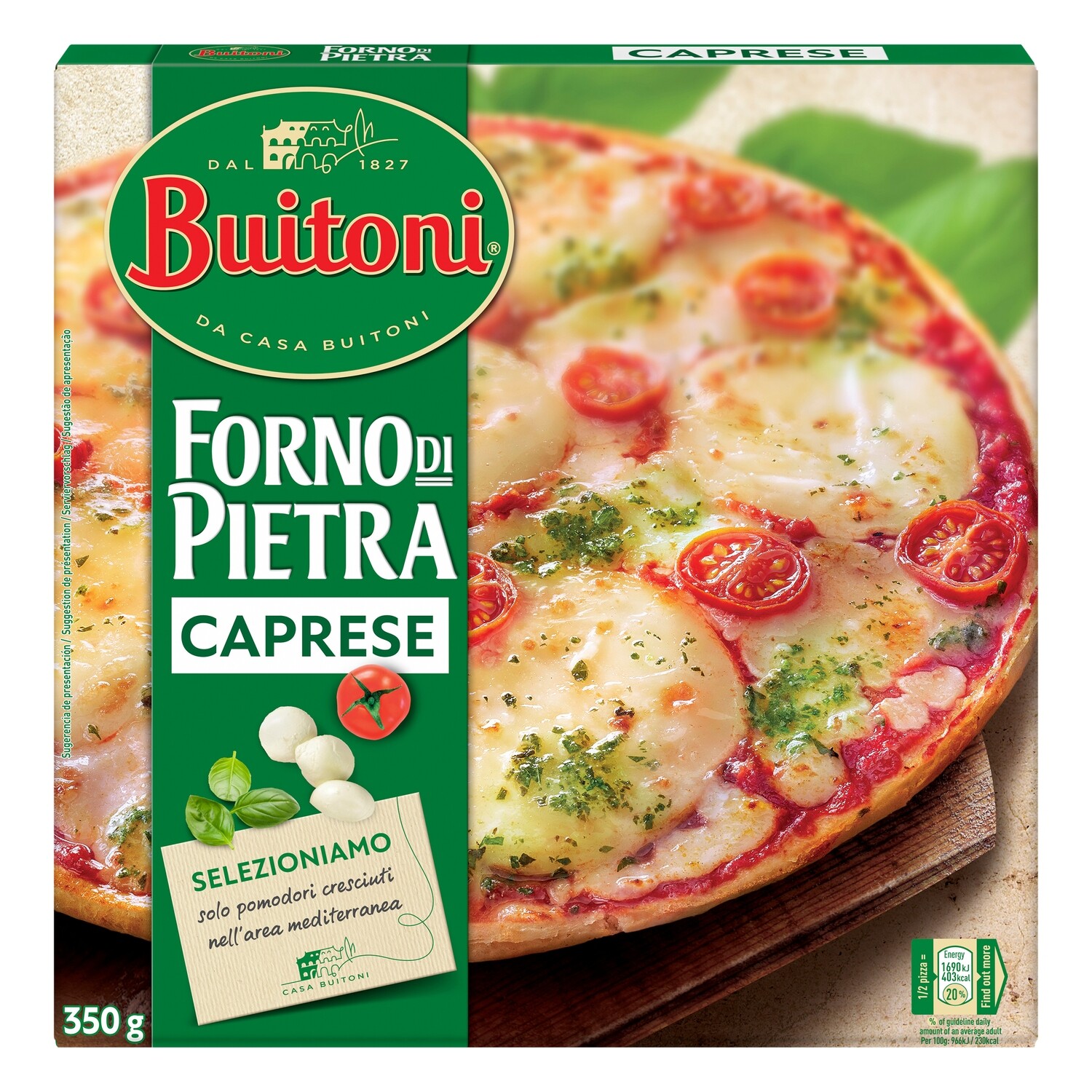 Pizza Forno di Pietra caprese BUITONI 350 g.