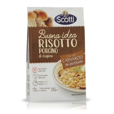 Risotto funghi porcini SCOTTI, 210 g.