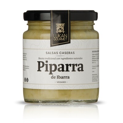 Salsa vegana de piparras de Ibarra LUKAN.