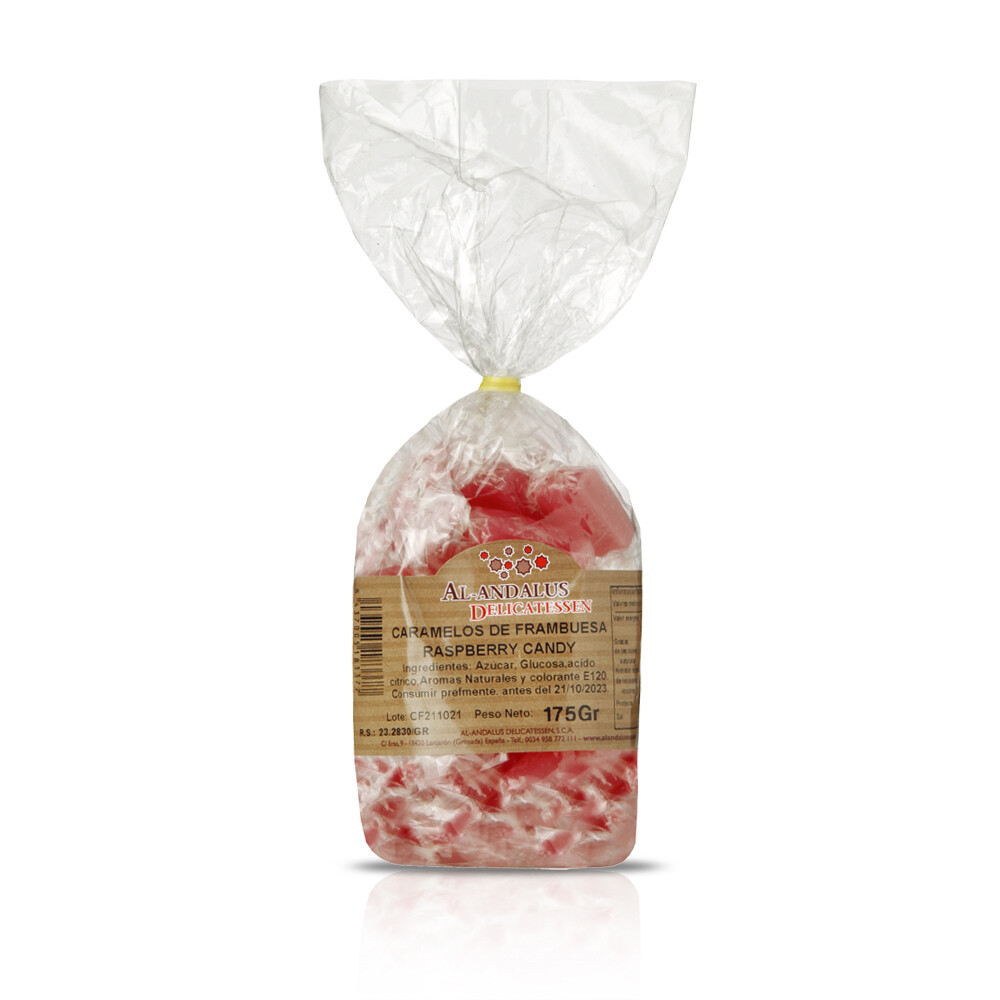 Caramelos de frambuesa AL-ANDALUS DELICATESSEN, 175 g.
