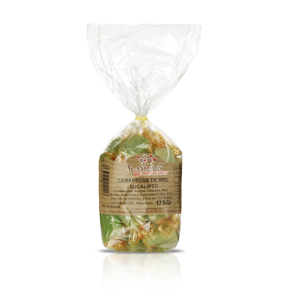 Caramelos de miel eucalipto AL-ANDALUS DELICATESSEN, 175 g.