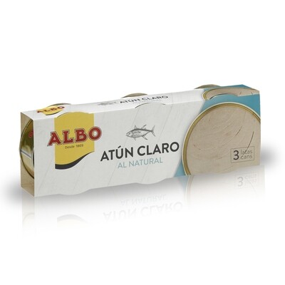Atún claro al natural pack 3 de ALBO.