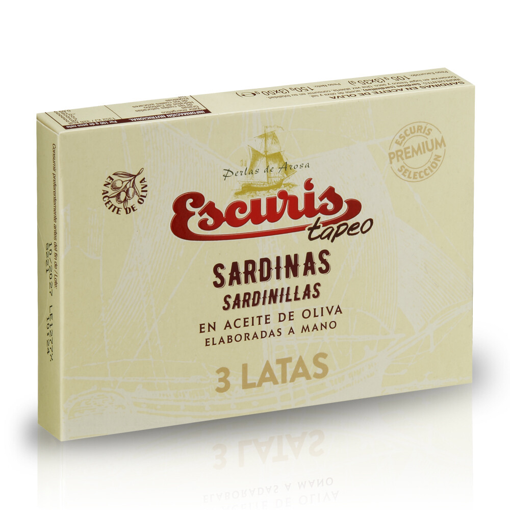 Sardinillas en aceite TAPEO DE ESCURIS.