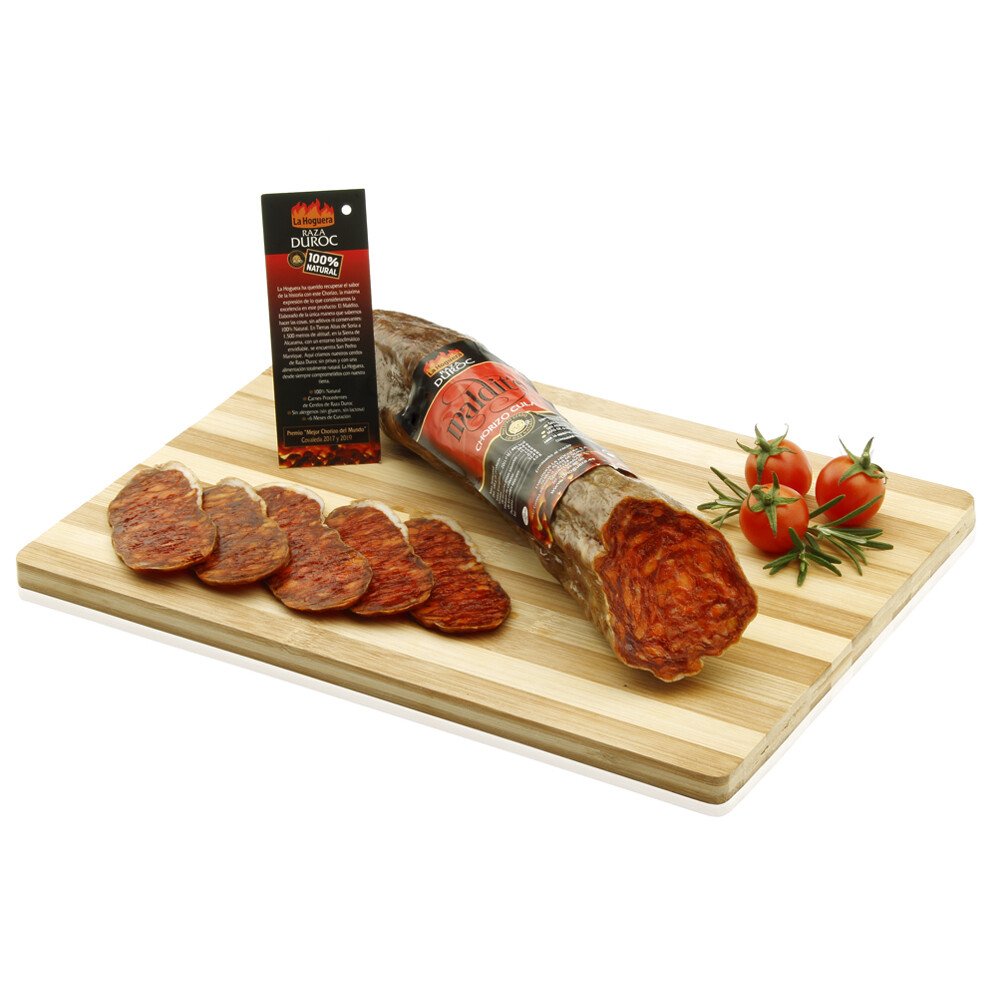Chorizo MALDITO 100% natural raza Duroc de LA HOGUERA.
