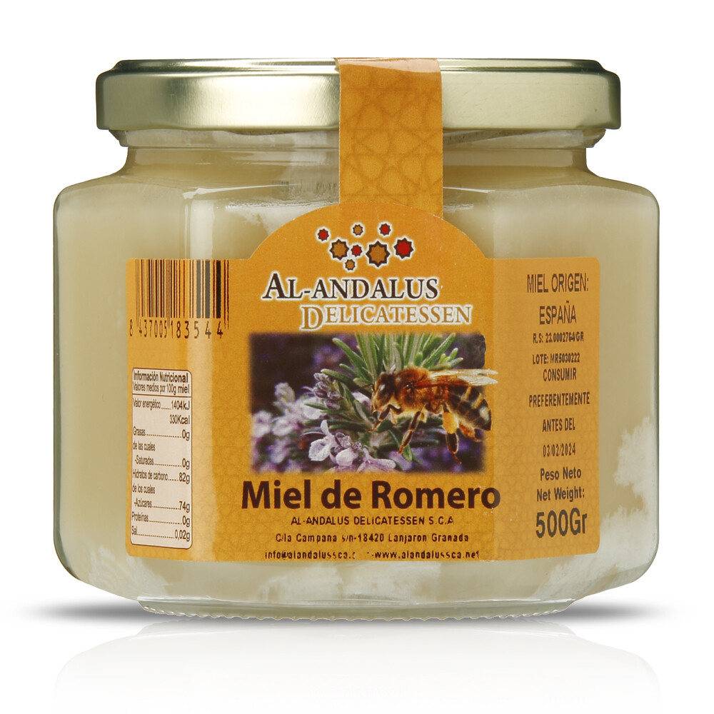 Miel de romero AL-ANDALUS, 500 g.